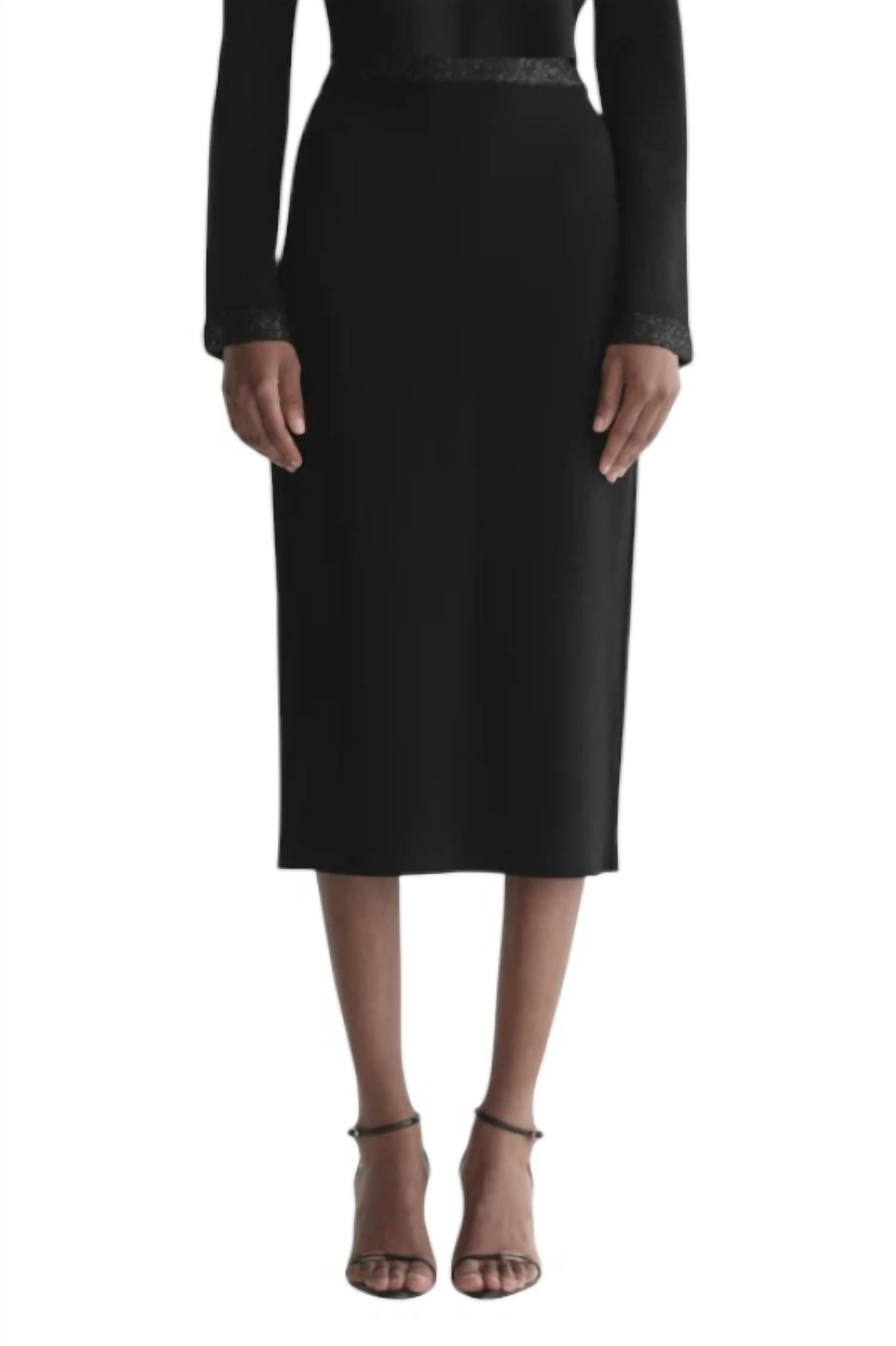 A.L.C. - Jane Sequin Compact Knit Midi Skirt