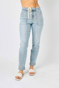 Judy Blue - High Waist Vintage Double Cuff Jogger