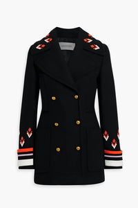Valentino - Bead Embellished Wool Coat