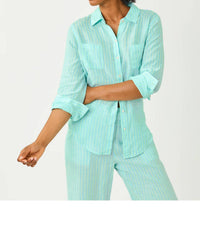 Lilly Pulitzer - Sea View Button Down Top