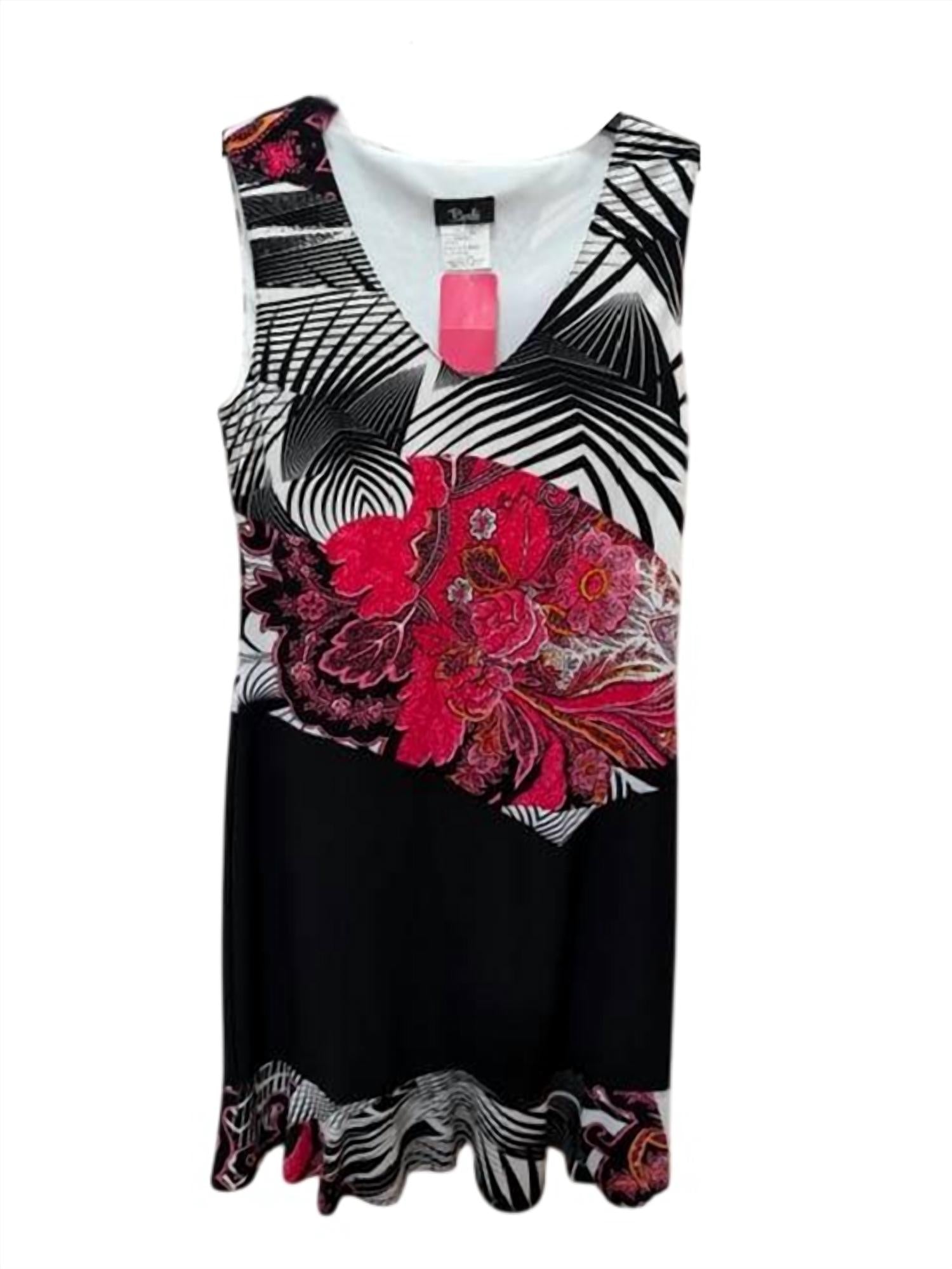 Bali Corp. - Women Floral Abstract Print Mini Dress