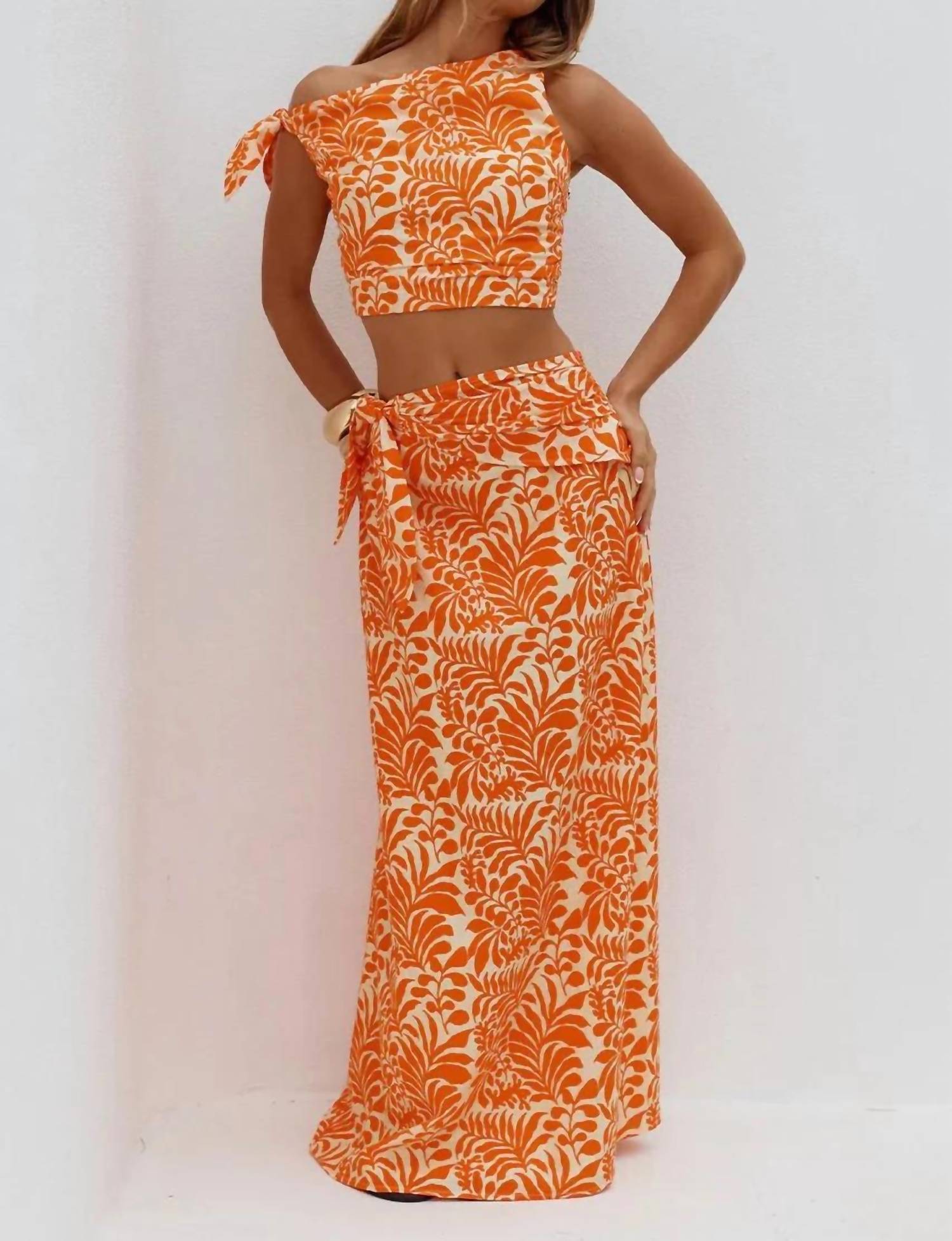 Runaway The Label - Azariah Off Shoulder Tie Top