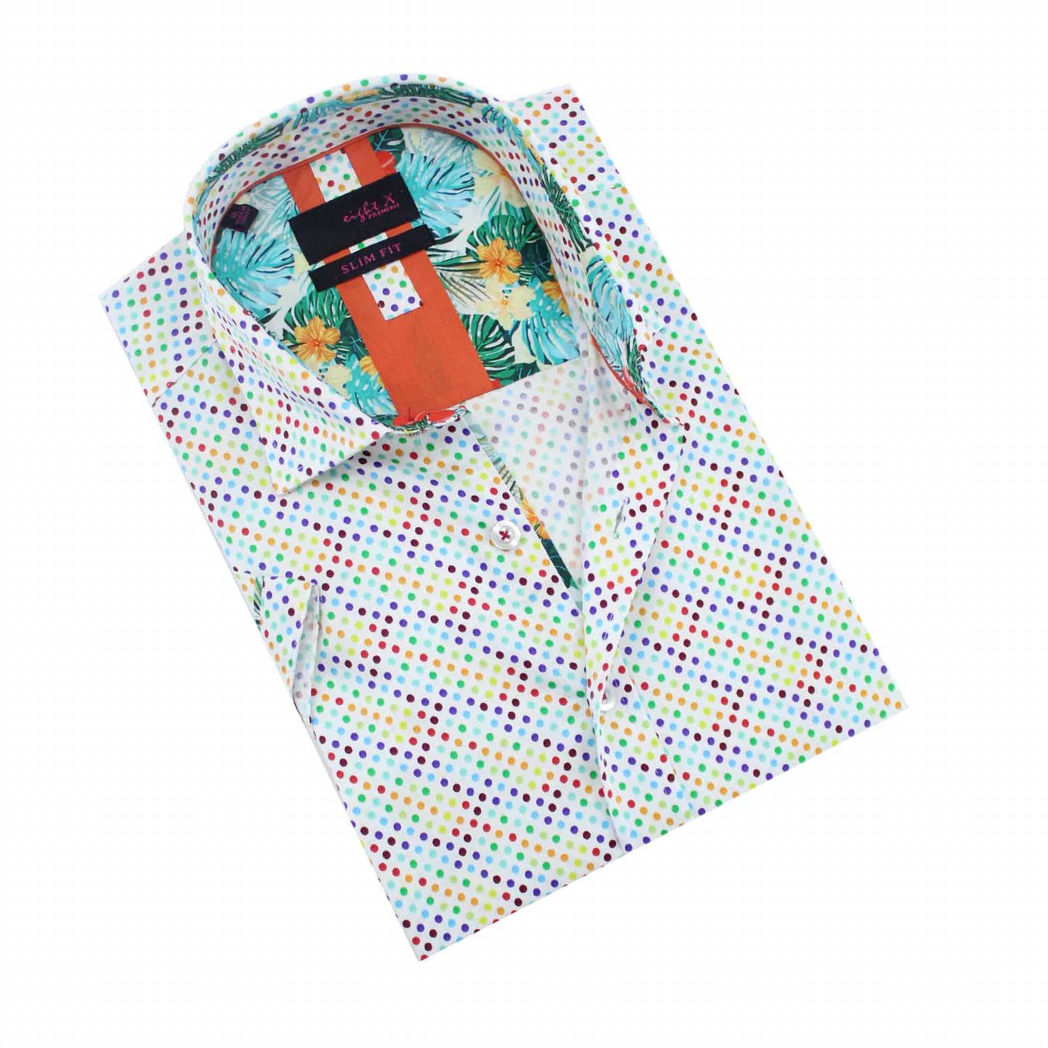 Eight X - Rainbow Dot Short Sleeve Shirt