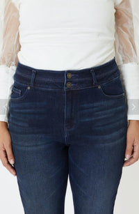 Kancan - Ultra High Rise Double Button Flare Jeans
