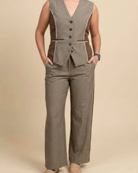 Strut & Bolt - Button-down Piping Vest