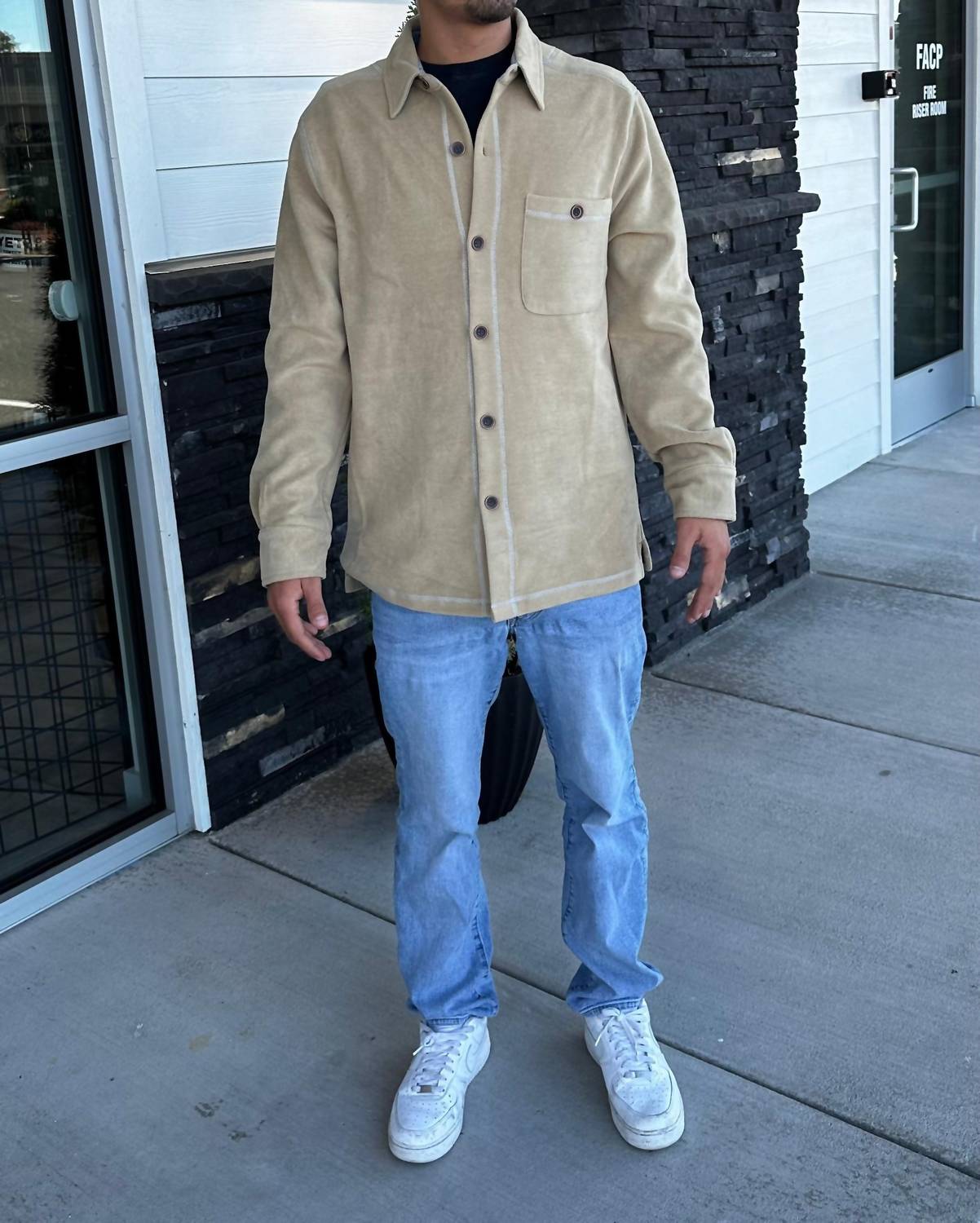True Grit - Melange Fleece Big Shirt
