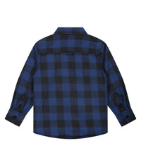 Babyface - Boy's Grid Plaid Long Sleeves Shirt