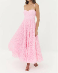 hutch Amara Midi Gown in pink - women's dress - detail view
