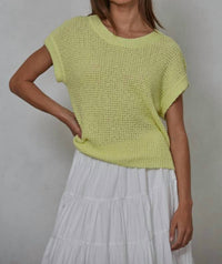 By Together - Sweater Short Sleeve Crew Neck Top