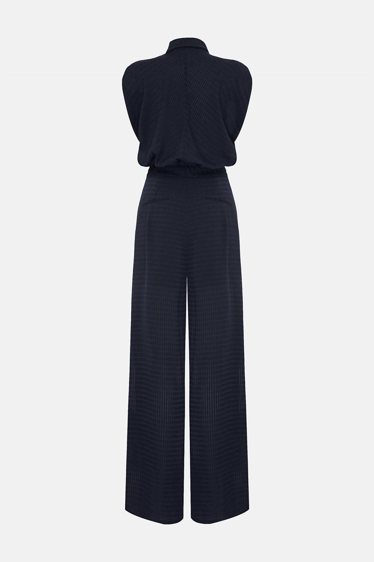 Talbot Runhof - WEAVE SLEEVELESS JUMPSUIT