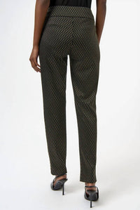 Joseph Ribkoff - Foiled Heavy Knit Slim Fit Pants