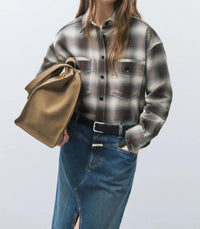 Closed - Oversized Blouse With Check Pattern