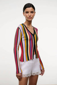 Staud - Ezra V Neck Knit Cardigan