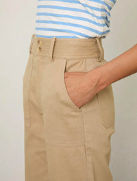 Margaret O'Leary Paige Pant in cafe - women's pants - detail view