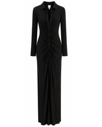 Laqueen - Women's Long-sleeve Maxi Dress