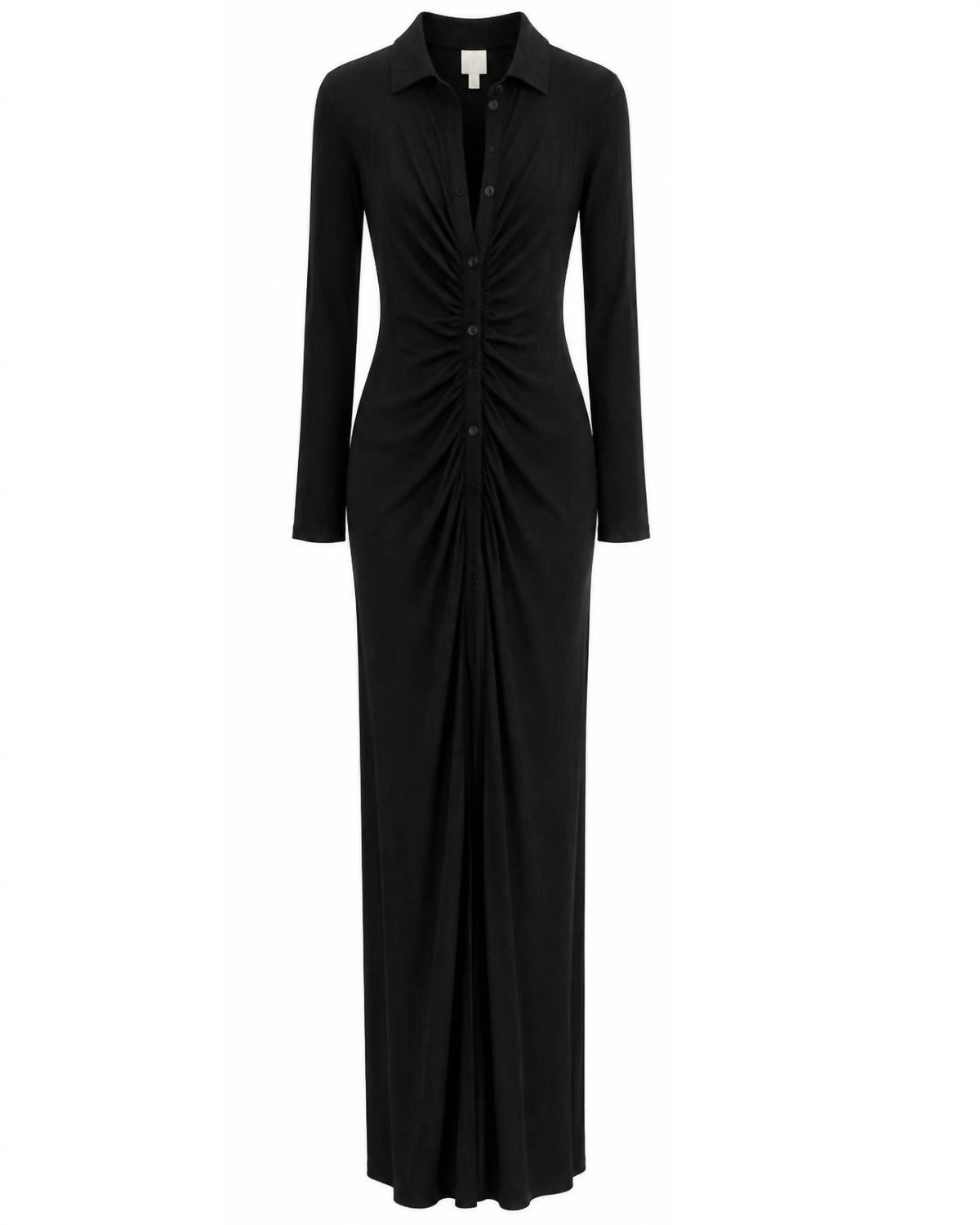 Laqueen - Women's Long-sleeve Maxi Dress