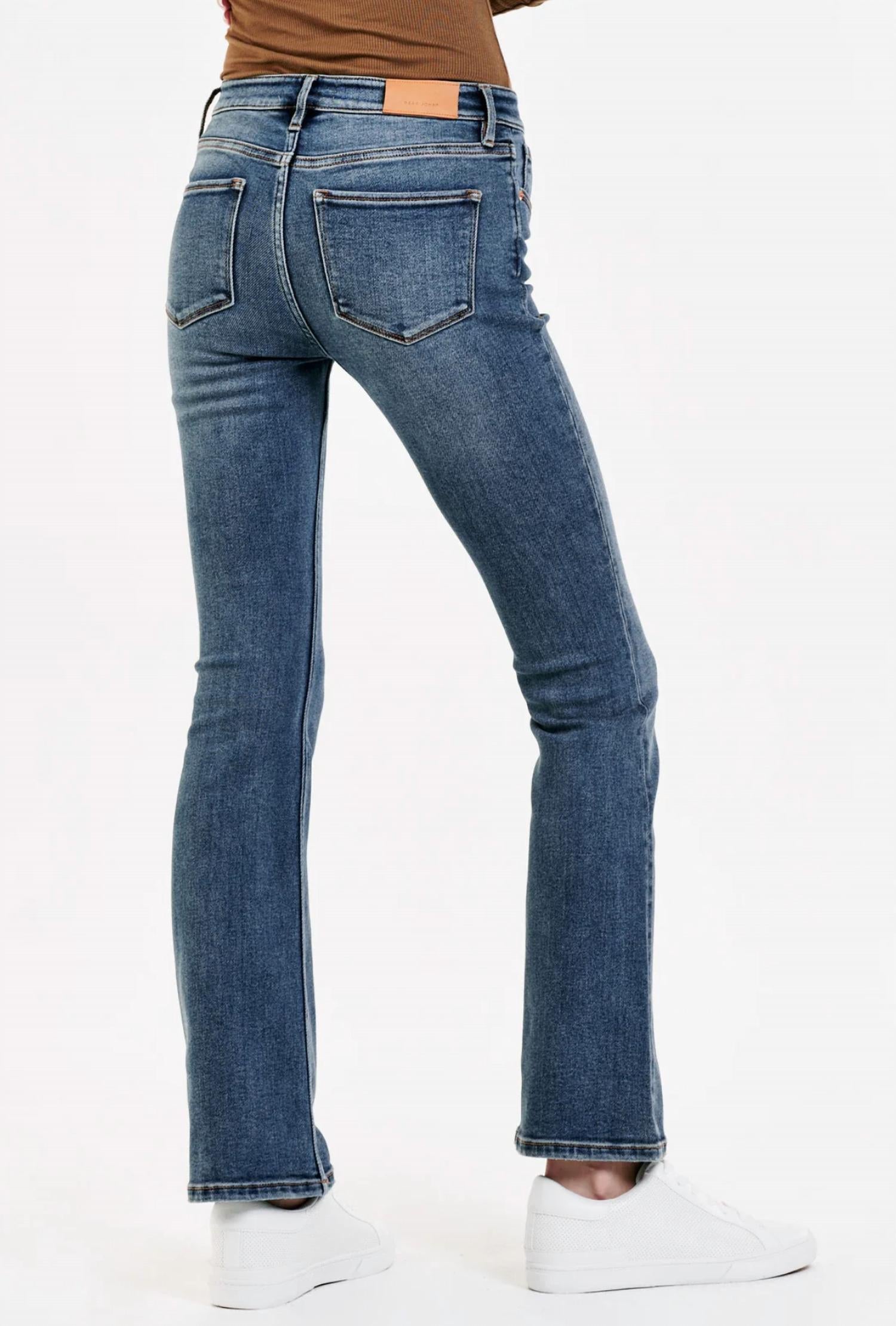 Jax Mid Rise Bootcut Jeans - Silverdale
