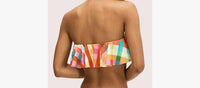 Kate Spade - Garden Plaid Ruffle Bandeau Bikini Top