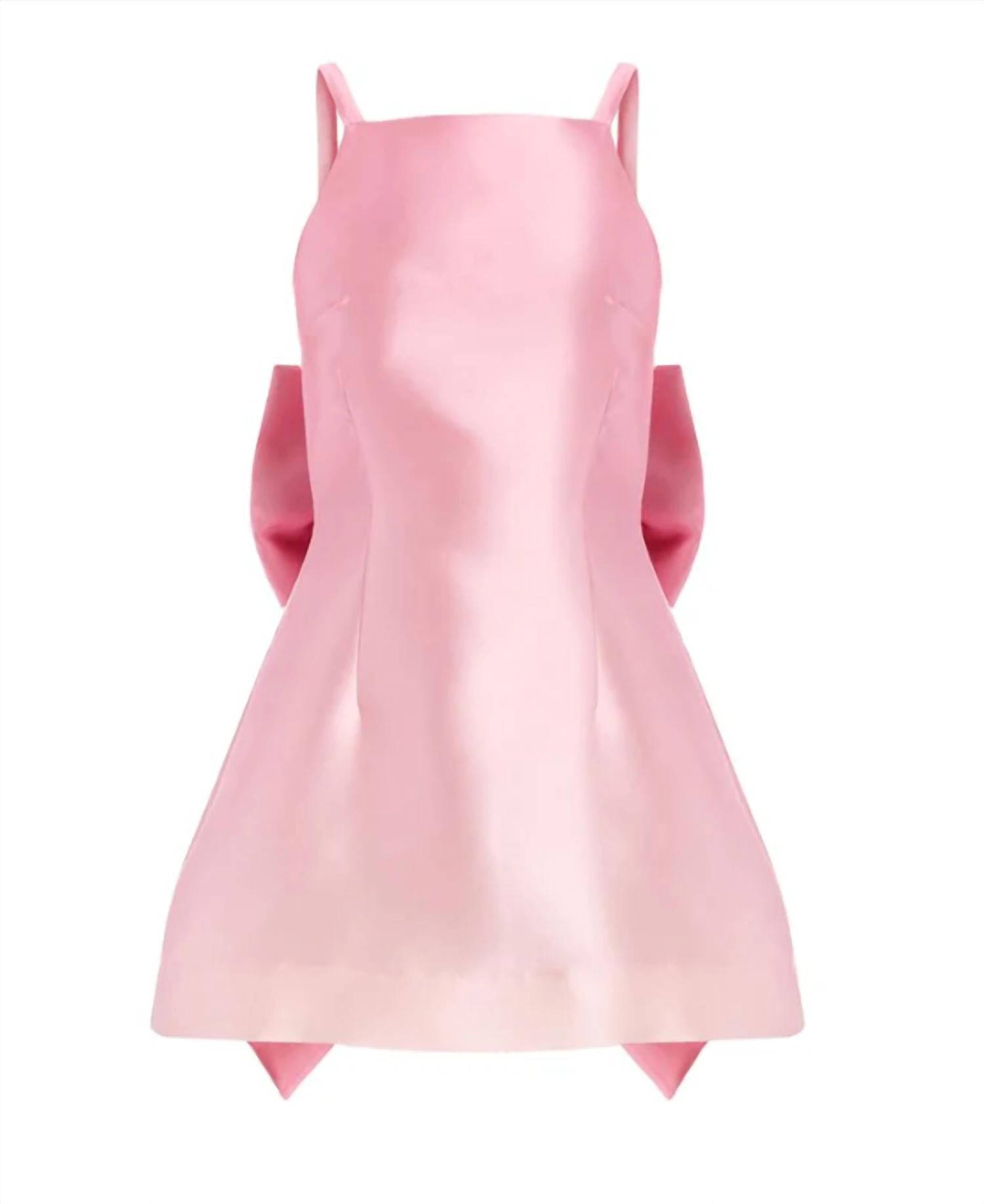 Mestiza New York Aniston Convertible Bow Mini Dress in pink ombre - women's dress - view 5