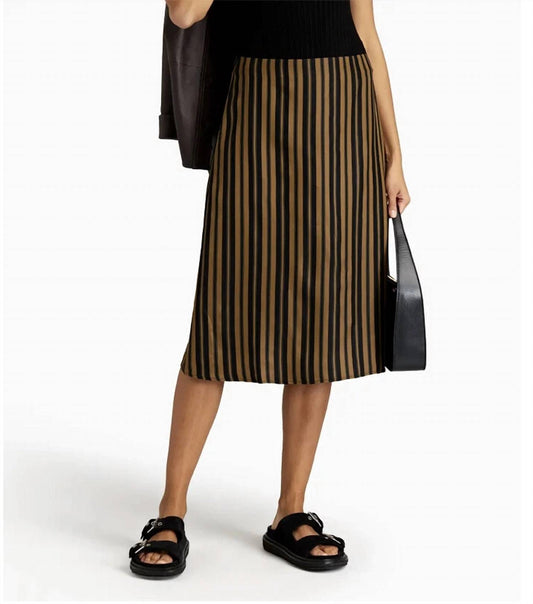 Rag & Bone - Women's Stripe Midi Skirt