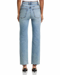 Frame - Ruler Crop High Rise Straight Jeans