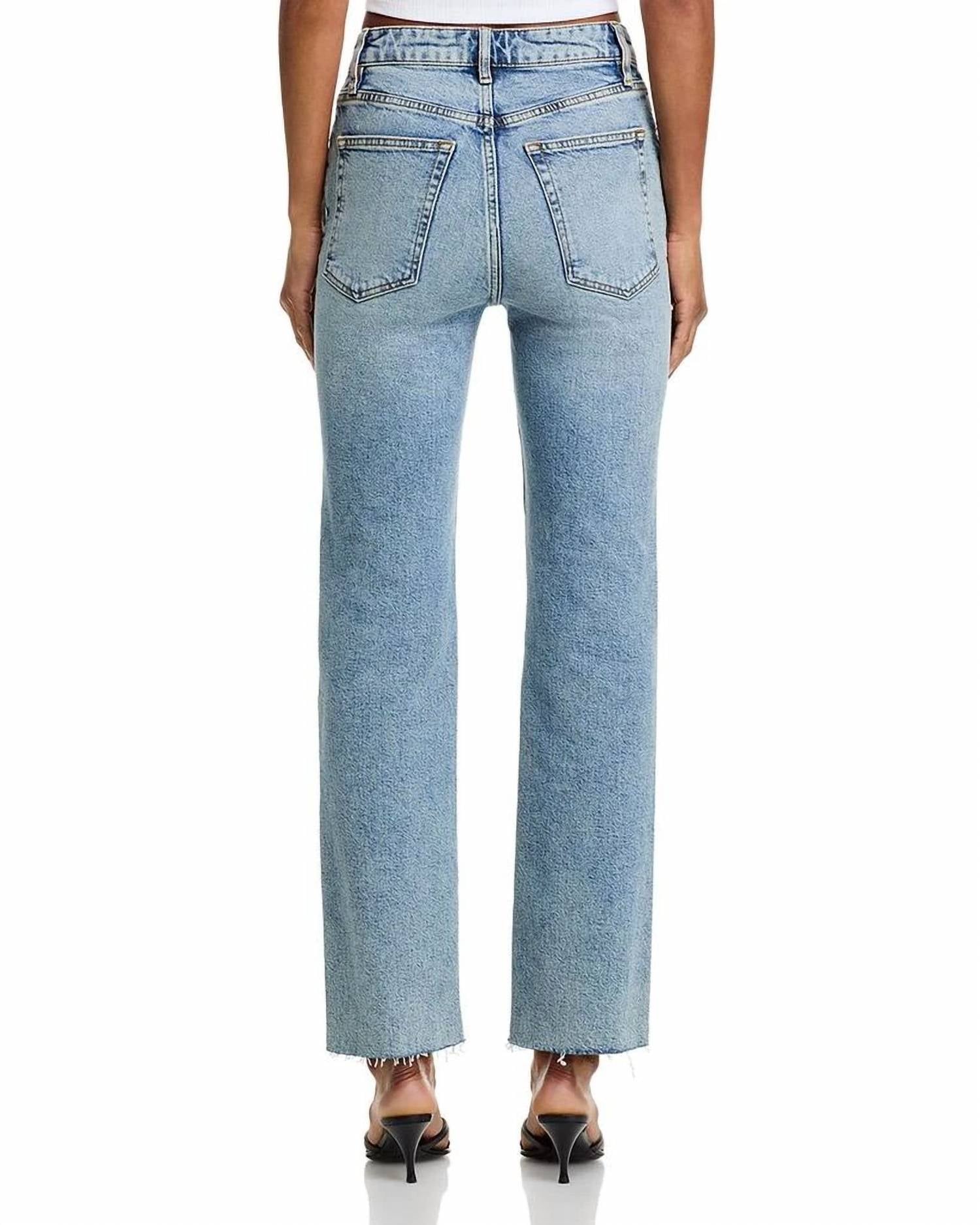 Frame - Ruler Crop High Rise Straight Jeans