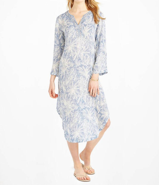 Bursting Palms Caftan