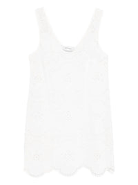 Matteau Broderie Tank Dress in white - women's dress - view 4