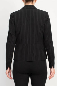 Peace Of Cloth - Woven Long Sleeve Notched Lapel Blazer
