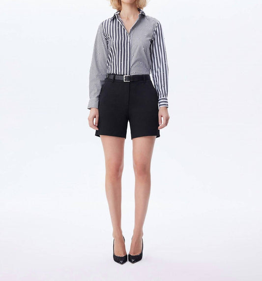 Theo The Label - Echo Mix Stripe Pearly Shirt