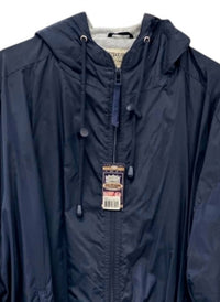Steve & Barry's Men's University Sportswear Lined Windbreaker in navy - men's jacket - detail view