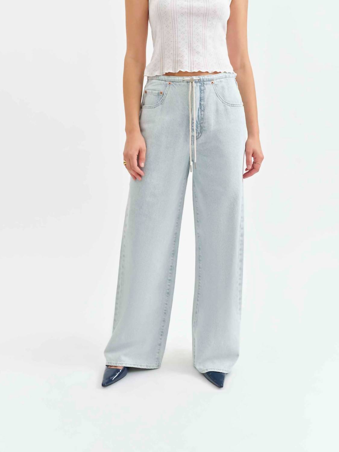 Daze - Madison Mid Rise Wide Leg Jeans