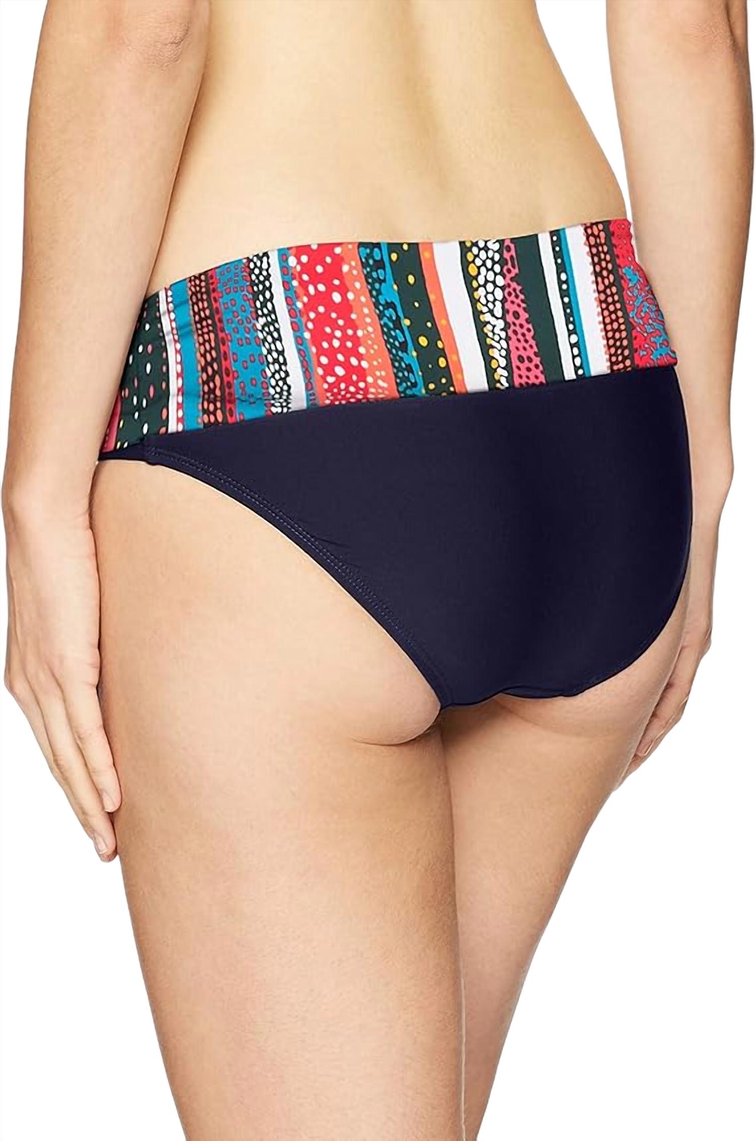 Anne Cole - Jet Stripe Fold Bikini