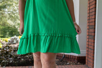 New In Elegance Ruffle Sleeve Mini Dress - Plus in elegance ruffle sleeve mini dress plus size in green - women's dress - view 4