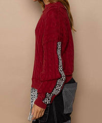 Pol - Round Neck Long Sleeve Regular Fit Sweater