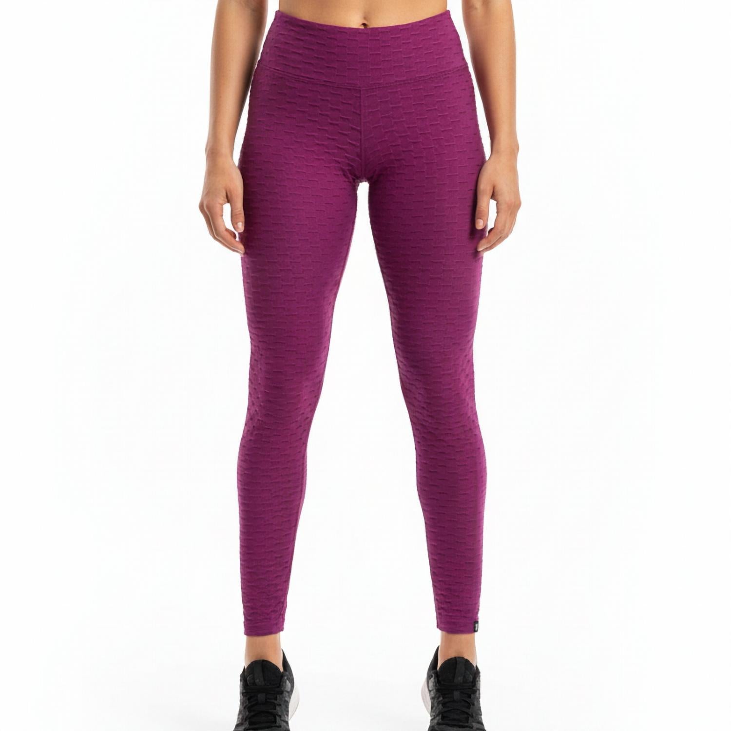 BBrazil Clothing Basket Weave Jacquard Long Leggings in magenta - women's pants