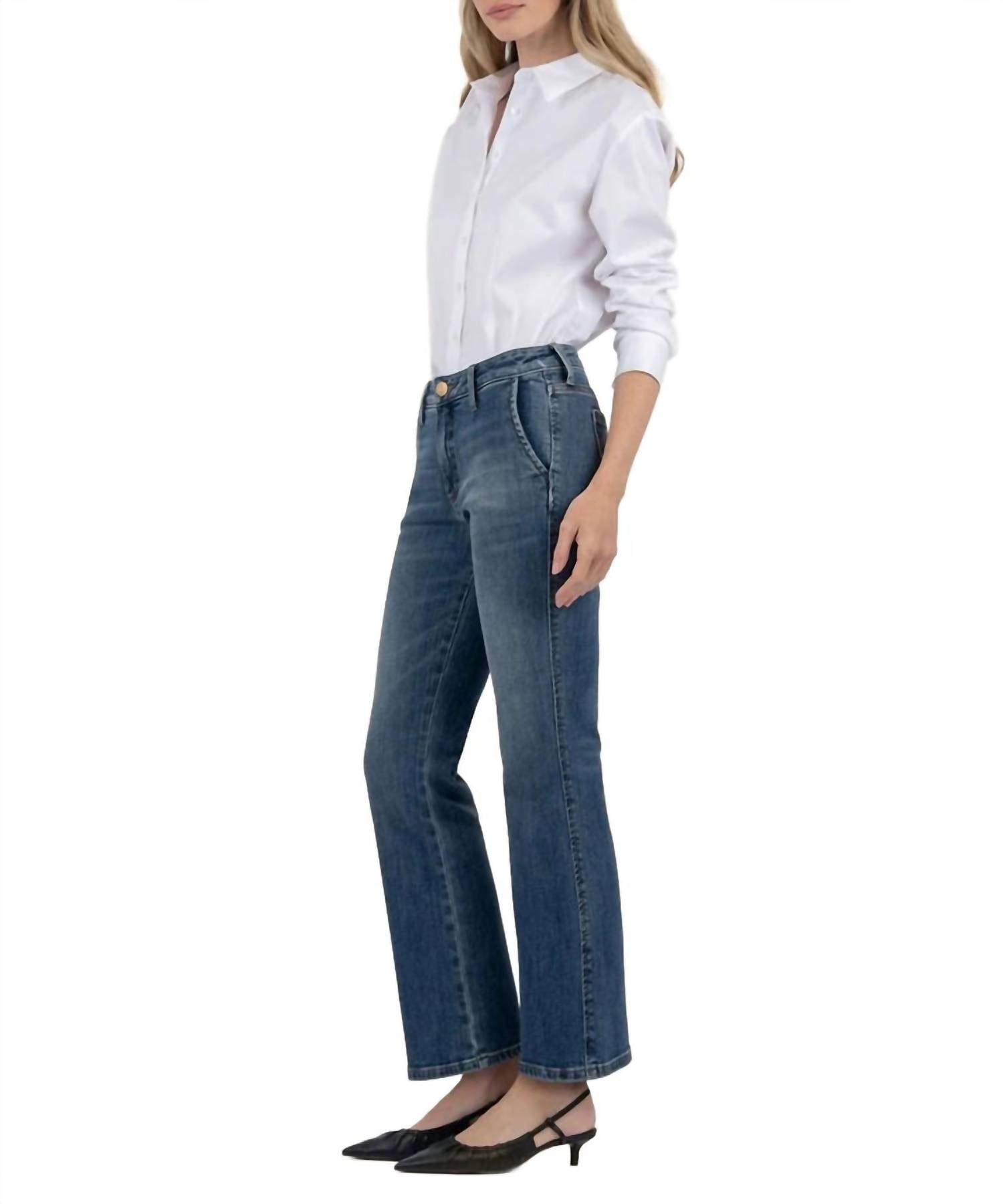 Kut From The Kloth - Kelsey Mid Rise Ankle Flare Jean