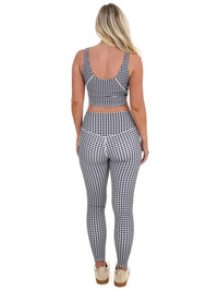 Kimberly C - Gingham Glow Cropped Tank Top
