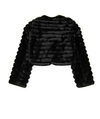 Flowers By Zoe - Girls Fancy Faux Fur Jacket