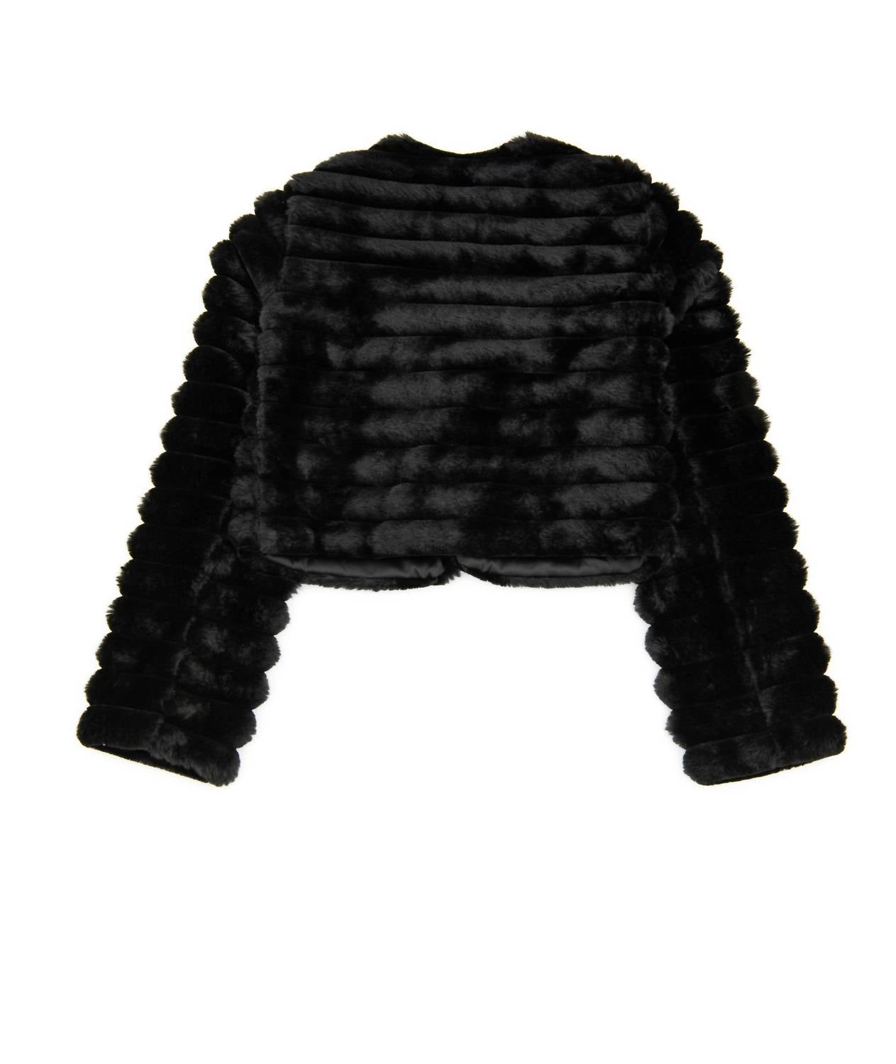 Flowers By Zoe - Girls Fancy Faux Fur Jacket