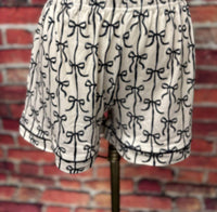 Simply Southern Women's Lounge Pajama Set in black bow - women's sleepwear - view 4