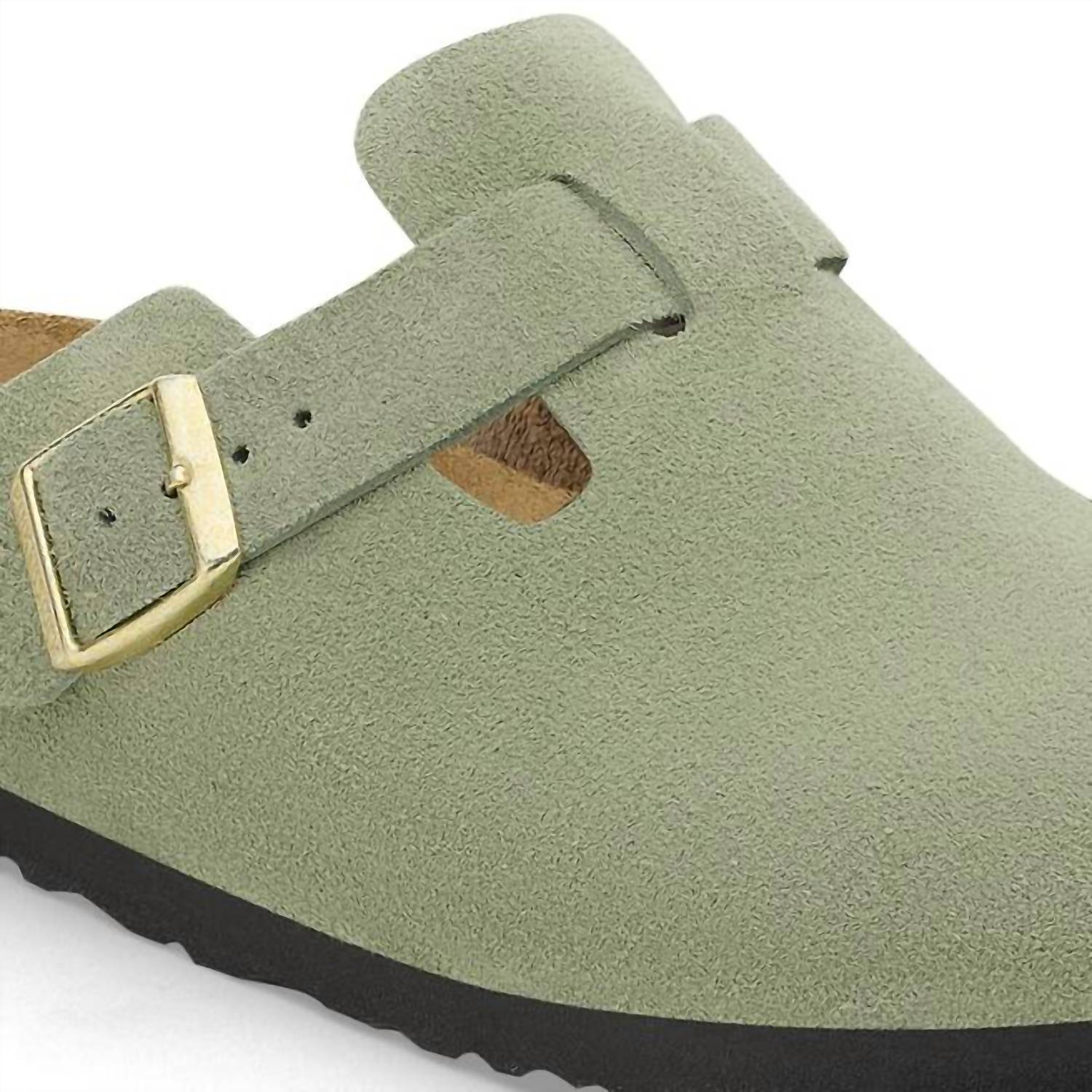 Birkenstock - Unisex Boston Suede Narrow Leather Clogs