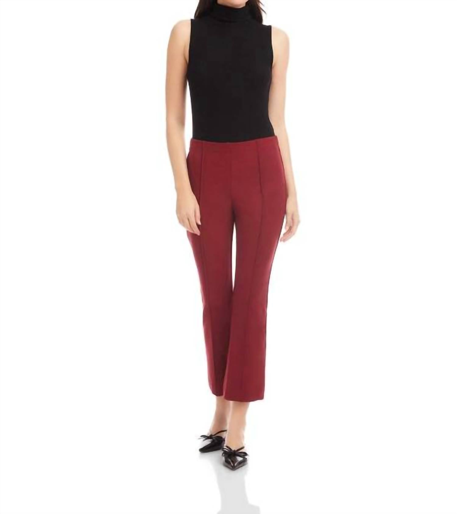 Fifteen Twenty Sigourney Pintuck Pants in brick 1 - women's pants