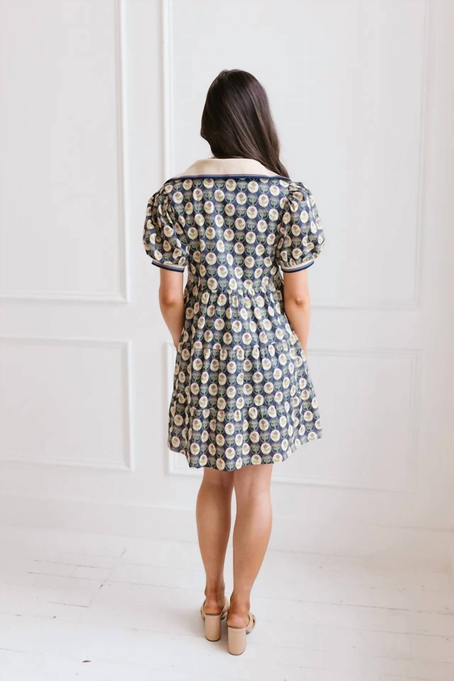 She + Sky - Midnight Blossom Mini Dress