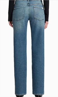 7 For All Mankind Calie Straight Jeans in sea level - women's jeans - view 4