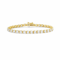 Diana M Jewels - Women's Round Lab-Grown Diamond Tennis Bracelet (15.00 Ct) - Grand