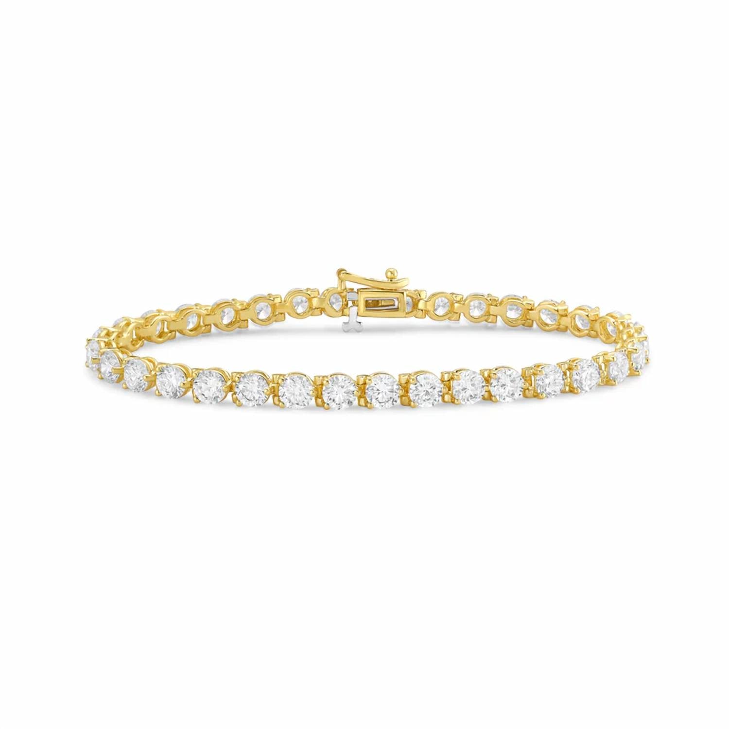 Diana M Jewels - Women's Round Lab-Grown Diamond Tennis Bracelet (15.00 Ct) - Grand