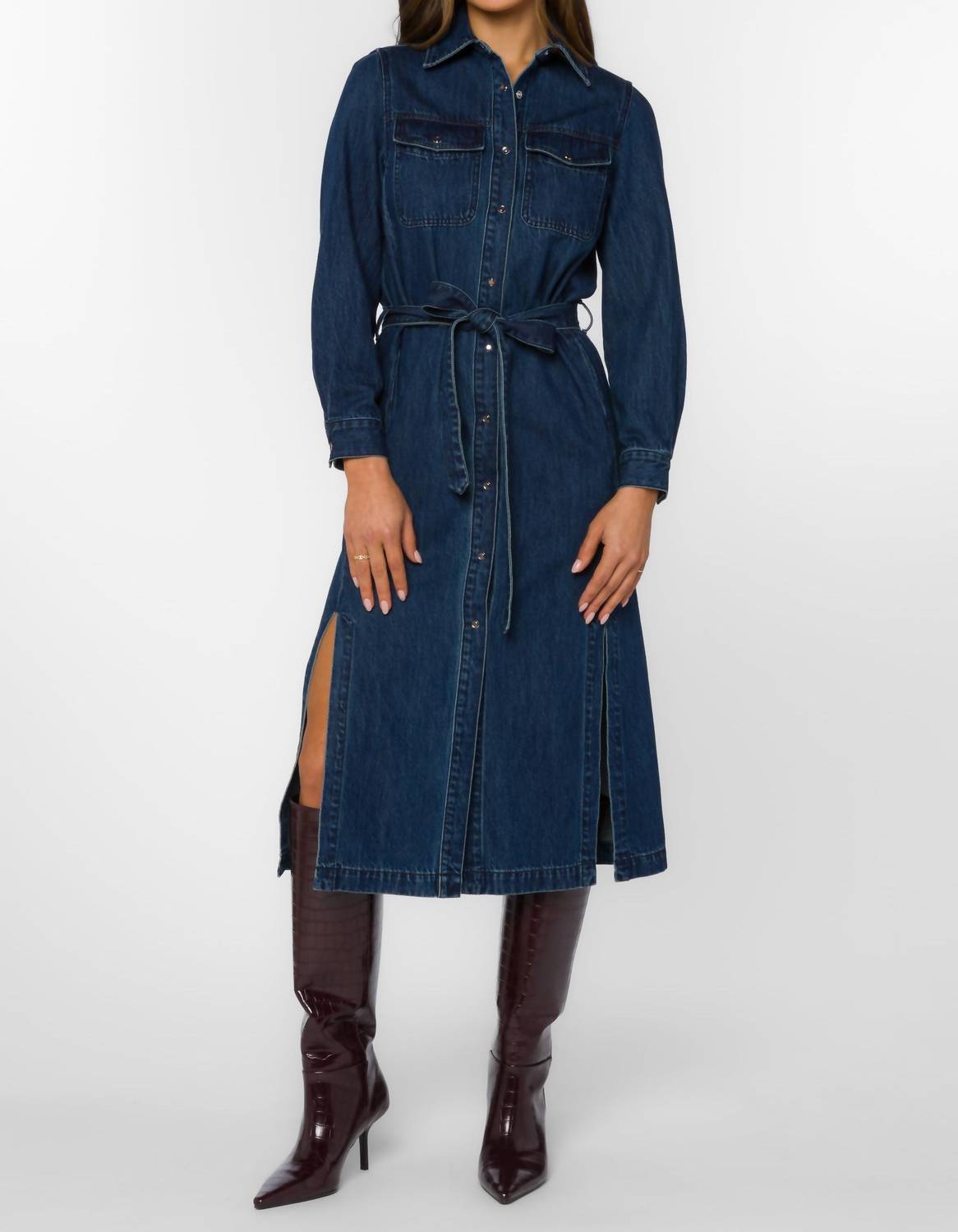 Velvet Heart - Joanne Long Sleeve Dress