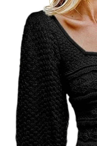 Bibi - Chloe Squareneck Crochet Top