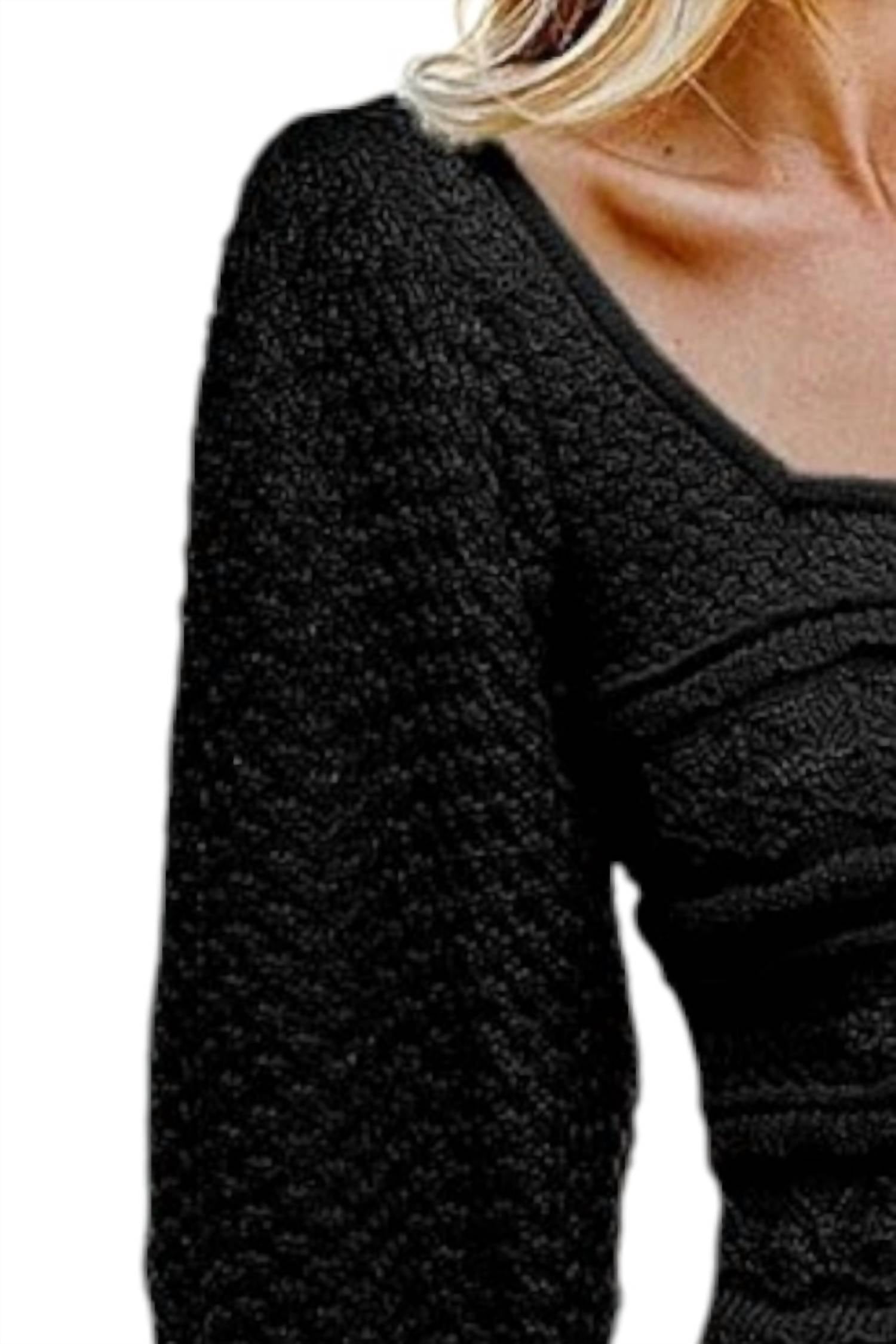Bibi - Chloe Squareneck Crochet Top